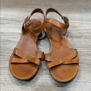 Madewell Brown Leather Sandals, Women’s size 8.
